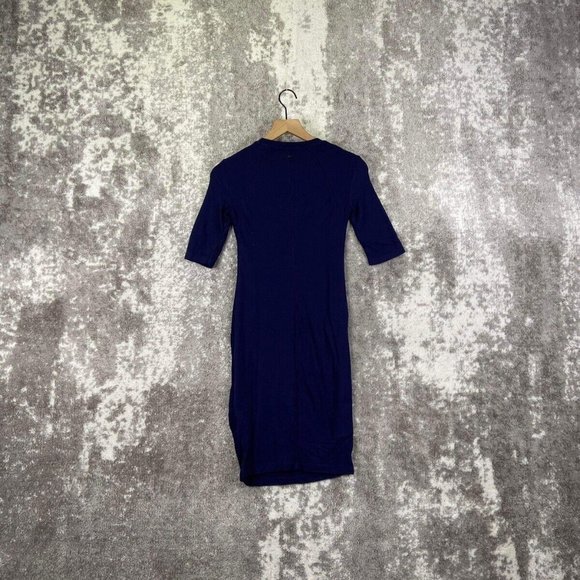 Armani Exchange Navy Blue Sheath Career Dress Size XS - Picture 2 of 8